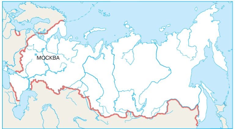 Конспект 2 класс россия на карте