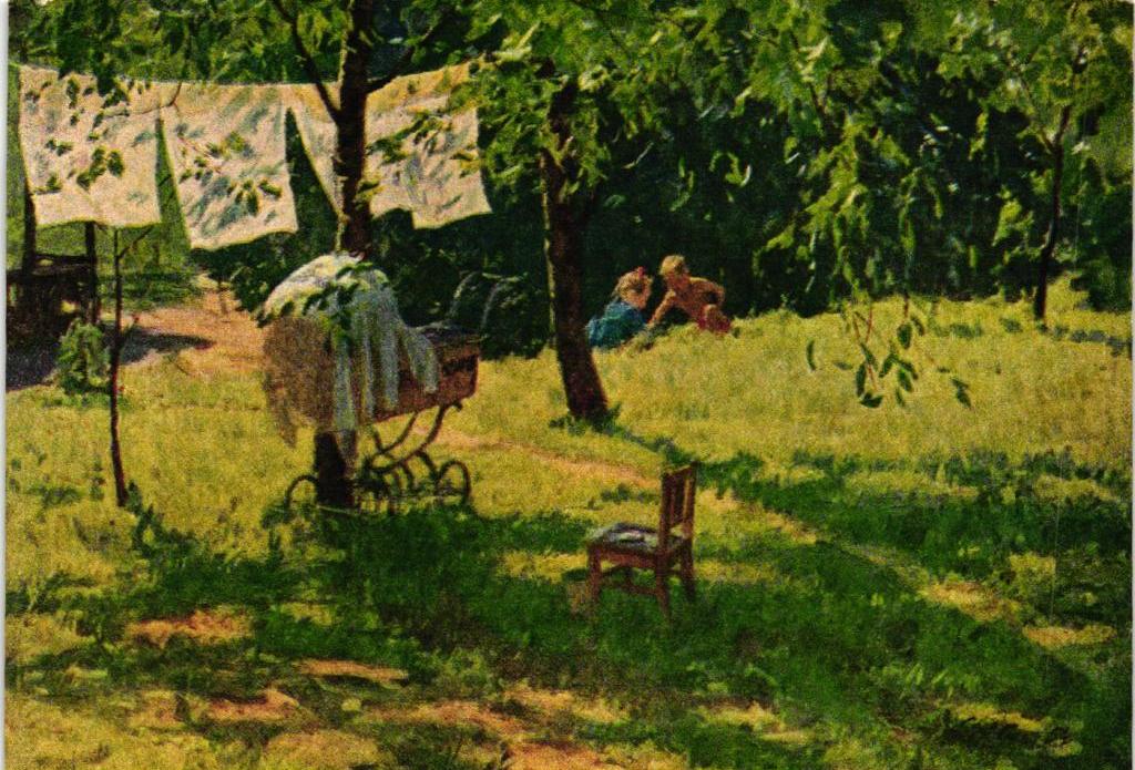 картине Яблонской Т.Н., Летом